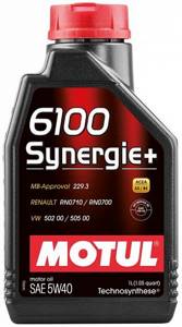 MOTUL 6100 5w40 Synergie+ A3/B4 1л. /Technosynthese®/, масло моторное